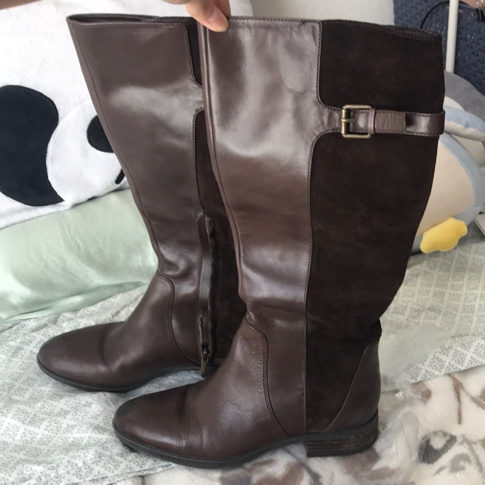 Sam Edelman brown leather riding boots